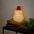 志成販売/鏡餅のオブジェとしても使える 半磁器のLEDライト 雪だるま ビッグ/108365
