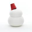志成販売/鏡餅のオブジェとしても使える 半磁器のLEDライト 雪だるま ビッグ/108365