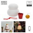 志成販売/鏡餅のオブジェとしても使える 半磁器のLEDライト 雪だるま ビッグ/108365