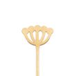 志成販売/毎日がハレの日になる BRASSで作った 植物モチーフピック 3個入り/305178