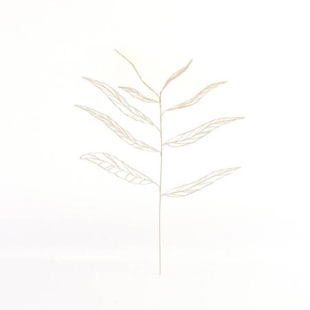 志成販売/曲線で魅せる 繊細なワイヤーアート カンフルツリー/423854GL