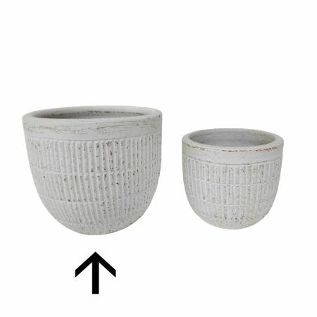 特価◎花LINKS/オリジナルカラーテラコッタポット/UE04111AW-SS