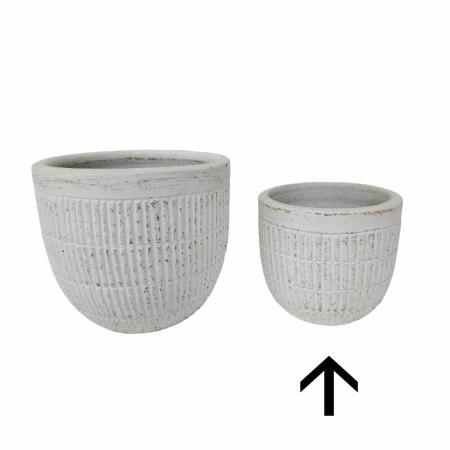 特価◎花LINKS/オリジナルカラーテラコッタポット/UE04111AW-SSS