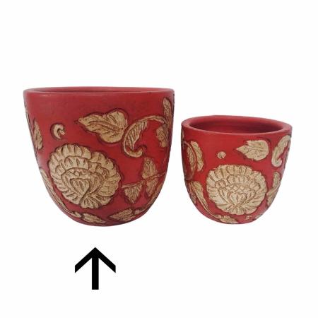 特価◎花LINKS/オリジナルカラーテラコッタポット/UE081P-18-SS