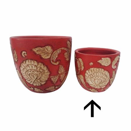 特価◎花LINKS/オリジナルカラーテラコッタポット/UE081P-18-SSS