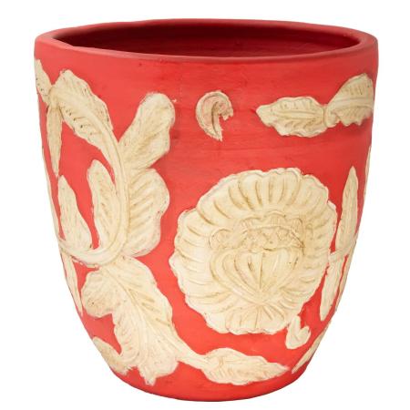 特価◎【直送】花LINKS/オリジナルカラーテラコッタ ポット/UE081P-18MS(SET/2) ※返品・代引・キャンセル不可