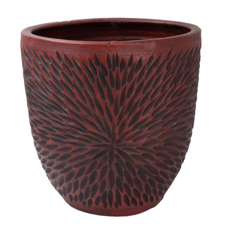 特価◎【直送】花LINKS/オリジナルカラーテラコッタポット(3個セット)/UE11618RE(SET/3) ※返品・代引・キャンセル不可