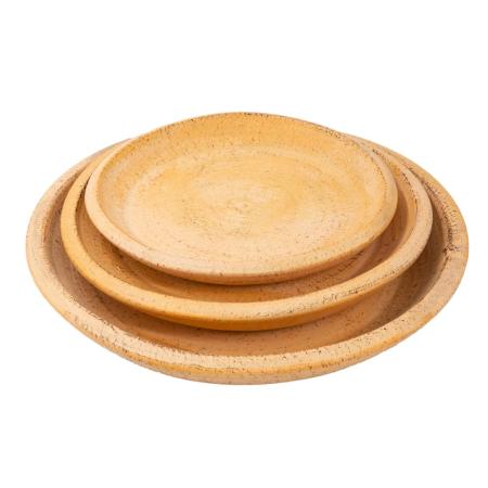 特価◎花LINKS/オリジナルカラーテラコッタ 受け皿(3個セット)/UESCR-OR(SET/3)