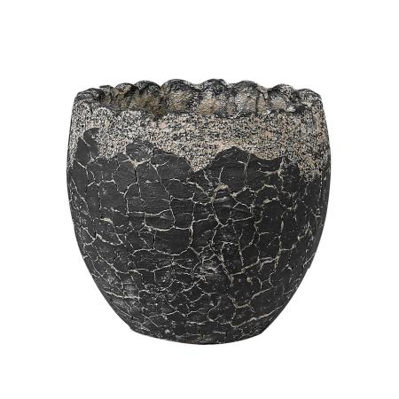 特価◎花LINKS/ファイバーセメントポット/CF99577S-BK