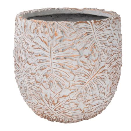 特価◎花LINKS/ファイバーセメントポット/CF99074-2WH