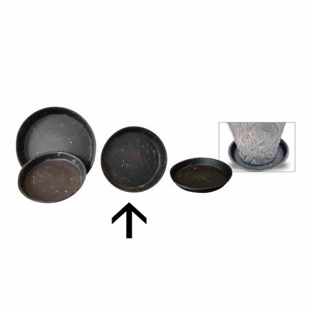 特価◎花LINKS/ファイバーセメント 受け皿/YP35BK