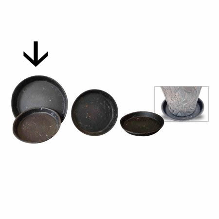 特価◎花LINKS/ファイバーセメント 受け皿/YP40BK