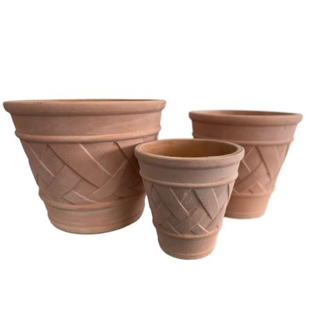 特価◎【直送】花LINKS/クラシックテラコッタポット(3個セット)/RV0553TC(SET/3) ※返品・代引・キャンセル不可