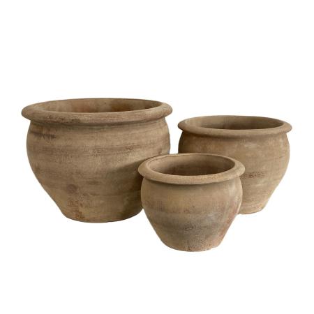 特価◎【直送】花LINKS/クラシックテラコッタポット(3個セット)/RV5215AN(SET/3) ※返品・代引・キャンセル不可