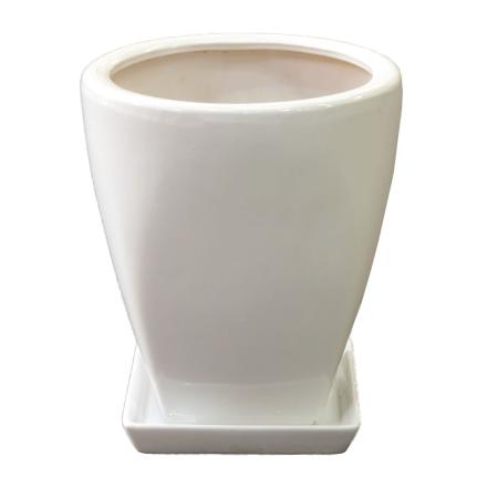 特価◎【直送】花LINKS/インテリアポット(2個セット)/JE665S.SS-WH(SET/2) ※返品・代引・キャンセル不可