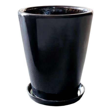 特価◎【直送】花LINKS/インテリアポット(2個セット)/JE638BK(SET/2) ※返品・代引・キャンセル不可