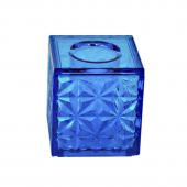 Hacocoro/小型花器 麻の葉 ブルー/HH-C95-LU