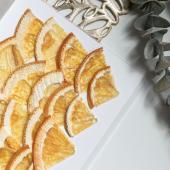 ドライ】m flowers/押しフルーツ オレンジ 1/4カット 20枚 20枚 - 花材