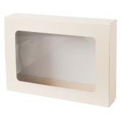 HEADS/無地窓付ギフトボックス/アイボリー-L(10枚)/MIV-WGL - 花