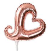 特価◎HEADS/バルーンフラワーピックＬＬ－2／ハートピンク（10本）/BLN-FPLL2