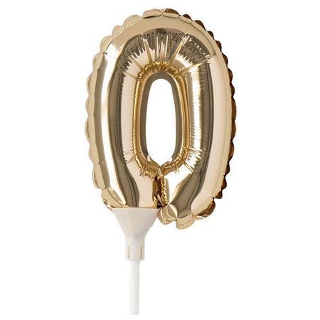 HEADS/ナンバーバルーンフラワーピックM-0 10本/BLB-FPM0