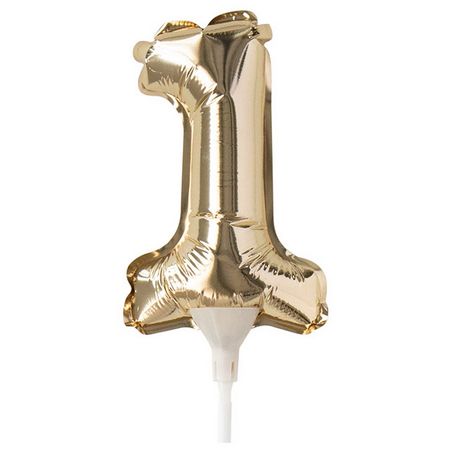 HEADS/ナンバーバルーンフラワーピックM-1 10本/BLB-FPM1