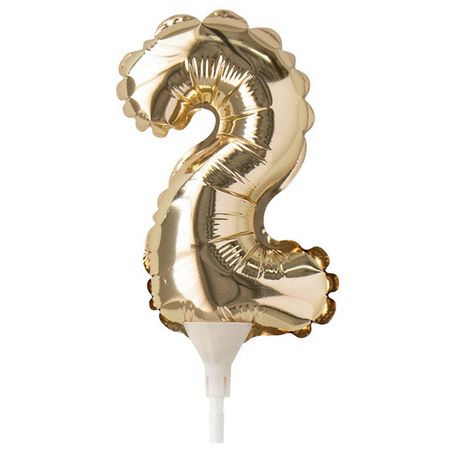 HEADS/ナンバーバルーンフラワーピックM-2 10本/BLB-FPM2