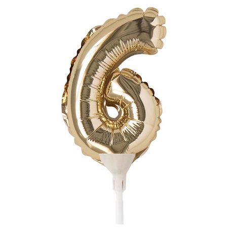 HEADS/ナンバーバルーンフラワーピックM-6 10本/BLB-FPM6