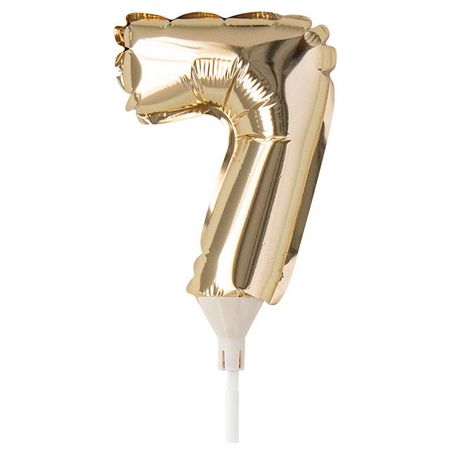 HEADS/ナンバーバルーンフラワーピックM-7 10本/BLB-FPM7