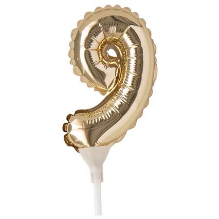 HEADS/ナンバーバルーンフラワーピックM-9 10本/BLB-FPM9