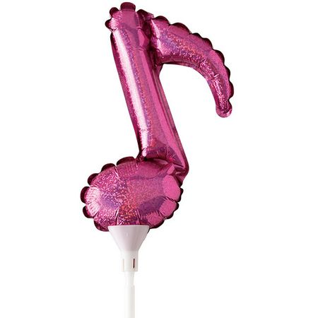 HEADS/バルーンフラワーピックM-10/音符ピンク(10本)/BLN-FPM10