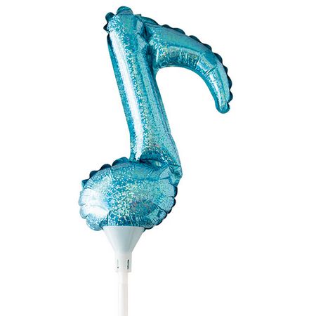 HEADS/バルーンフラワーピックM-11/音符ブルー(10本)/BLN-FPM11