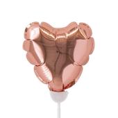 HEADS/プレーンバルーンフラワーピックハートＭ－3／シャンパンロゼ（10本）/BLP-FPM3