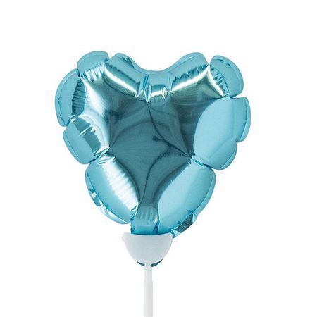 HEADS/プレーンバルーンフラワーピックハートM-5/ライトブルー(10本)/BLP-FPM5