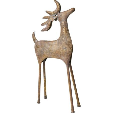 特価◎ホワイエ/BGスタンドトナカイアンティークゴールド43x15xH88/3500072