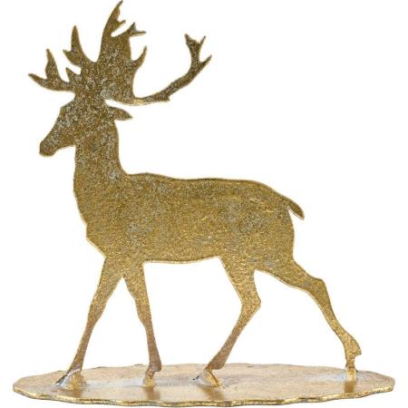 ホワイエ/BGメタルトナカイゴールド12x5xH11.5/3500064