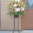 【直送】LEAD STYLE/GV盛花台 H120 ブラック/GV11120B ※返品・代引・キャンセル・個人宅配送不可
