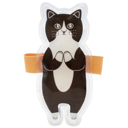 特価◎drawerplus/にゃふにゃふ 保冷ジェルベルト ブラック×イエロー/421624