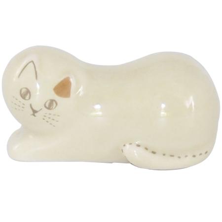 特価◎drawerplus/にゃふにゃふ 陶器箸置き アイボリー/421513