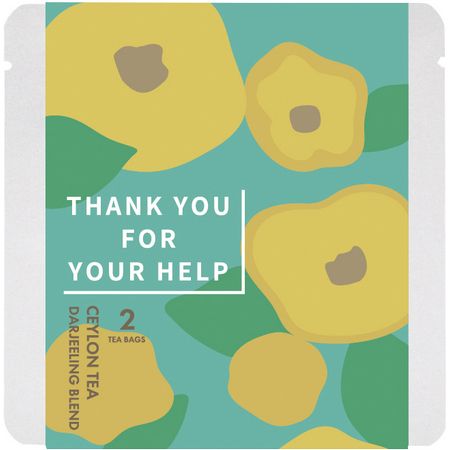 drawerplus/ギフト茶 紅茶 北欧風フラワー ブルー/721531