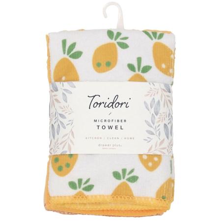 特価◎drawerplus/Toridori マイクロファイバータオル レモン/421528