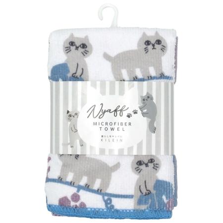 特価◎drawerplus/KILEIN にゃふにゃふマイクロファイバータオル ぶどう/421602