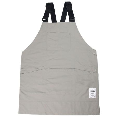 drawerplus/ヘンリースタジオ 撥水ビブエプロン グレー/421608