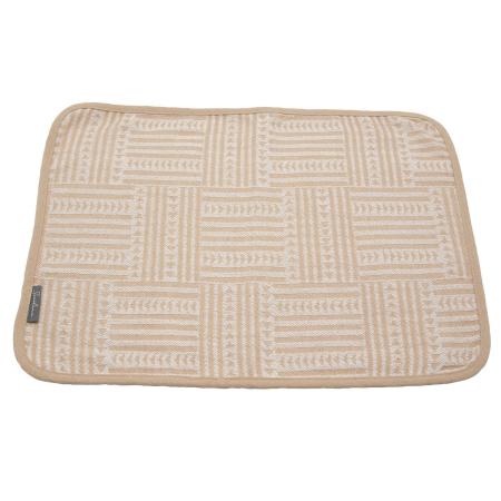 特価◎drawerplus/サリーナ ランチョンマット 幾何学ベージュ/421520