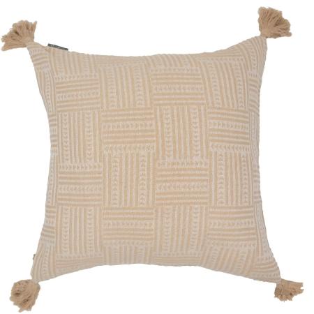 特価◎drawerplus/サリーナ クッションカバー 幾何学ベージュ/321522