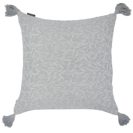 特価◎drawerplus/サリーナ クッションカバー ボタニカルグレー/321523