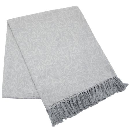 特価◎drawerplus/サリーナ マルチブランケット ボタニカルグレー/321525