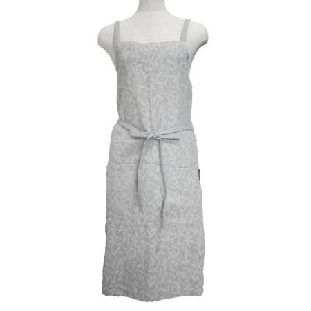 drawerplus/サリーナ ラップエプロン ボタニカルグレー/421517