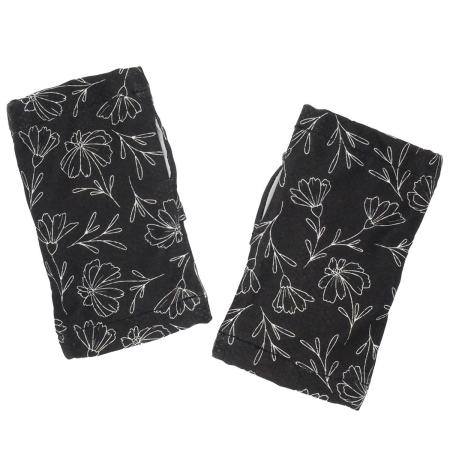 特価◎drawerplus/KUVIO ハンドクール保冷ジェル入り フラワーブラック/321613