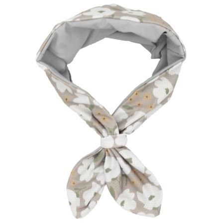 特価◎drawerplus/KUVIO クールスカーフ保冷ジェル入り フラワーグレー/321614